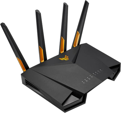 ASUS TUF Gaming AX3000 V2 Dual Band WLAN kombinierbarer Router (Tethering als 4G und 5G Router-Ersatz, WiFi 6, bis zu 3000 Mbit/s, Mobile Game Mode, 2,5Gbit/s Port, AiMesh, AiProtection Pro)