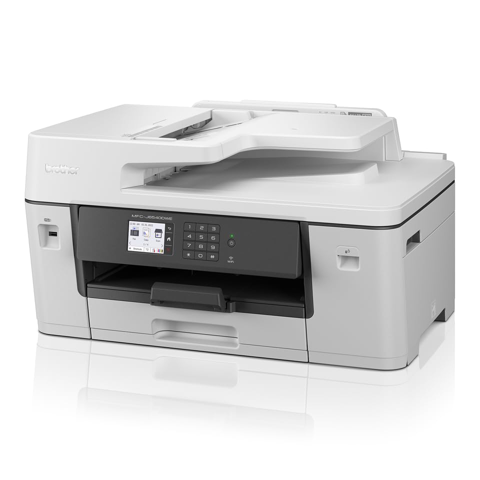 Brother MFC-J6540DWE EcoPro DIN A3 4-in-1 Farbtintenstrahl-Multifunktionsgerät (250 Blatt Papierkassette, Drucker, Scanner, Kopierer, Fax)