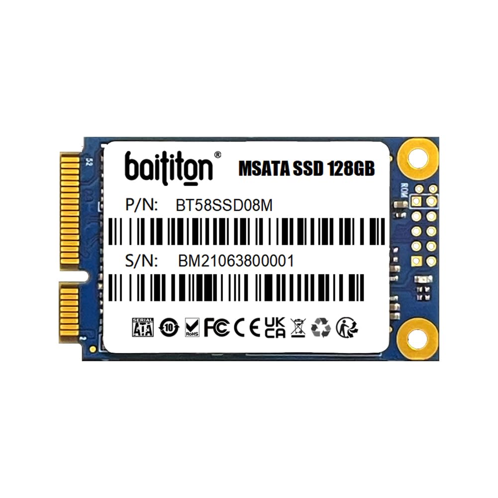 BAITITON MSATA III 128GB SSD Internal Solid State Drive