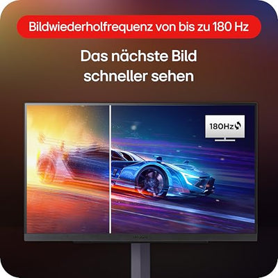 LG Electronics 32GS85QX-B.AEU Ultragear™ QHD Gaming IPS-Monitor 32" (80 cm), 2560 x 1440, 16:9, 1ms GtG, 180 Hz, HDR10, DCI-P3, NVIDIA G-Sync™ Compatible, AMD FreeSync™ - Grau