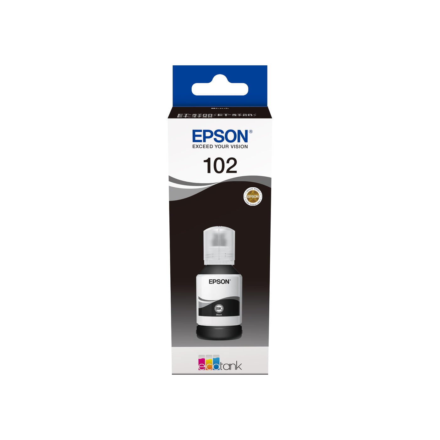 Epson EcoTank 102 Original Tintenflasche, Schwarz, Pigmenttinte