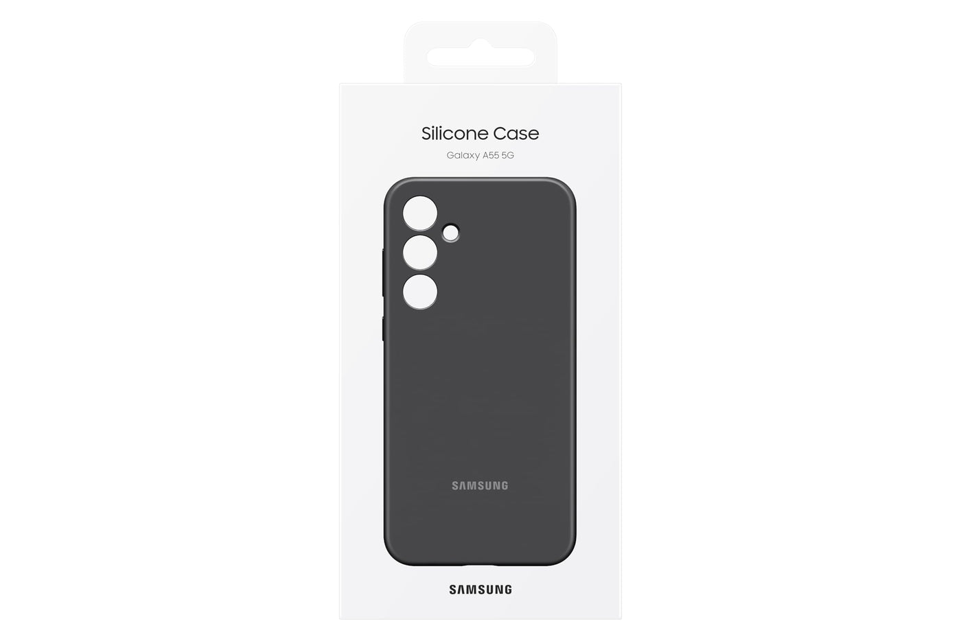 Samsung Silicone Smartphone Case EF-PA556 für das Galaxy A55 5G, Handyhülle, Silikon, Schlankes Design, Black