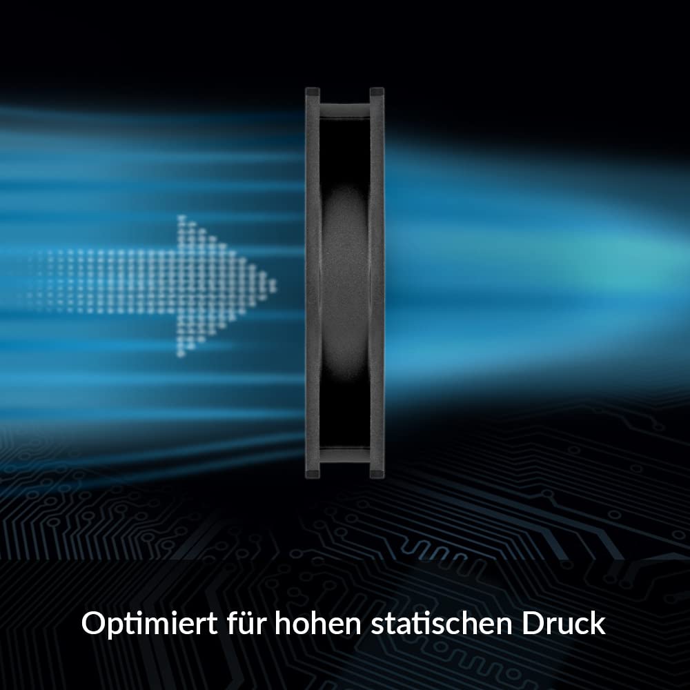 ARCTIC P8 PWM PST (5 Stück) - PC Lüfter, 80 mm PWM PST Gehäuselüfter optimiert für statischen Druck, 200-3000 RPM via PWM PST geregelt, leiser und effizienter Motor - Schwarz