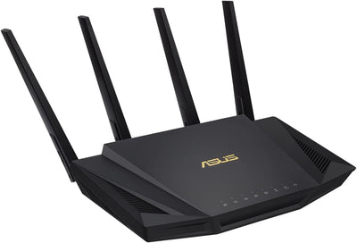 Asus RT-AX58U Router kombinierbarer Router (Tethering als 4G und 5G Router-Ersatz, Ai Mesh WLAN System, WiFi 6 AX3000, Dual-Band, 4x Gigabit LAN, 1.5 GHz TC CPU, AiProtection, USB 3.0, 160 MHz)