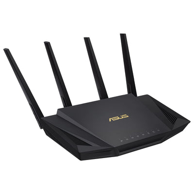 Asus RT-AX58U Router kombinierbarer Router (Tethering als 4G und 5G Router-Ersatz, Ai Mesh WLAN System, WiFi 6 AX3000, Dual-Band, 4x Gigabit LAN, 1.5 GHz TC CPU, AiProtection, USB 3.0, 160 MHz)