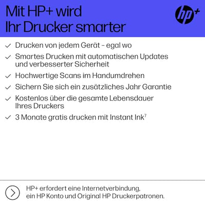 HP OfficeJet Pro 8122e Multifunktionsdrucker, 30€ Cashback, 3 Monate gratis drucken mit HP Instant Ink inklusive, HP+, Drucker, Scanner, Kopierer, Fax, WLAN, LAN, Duplex, HP ePrint, Airprint, Basalt