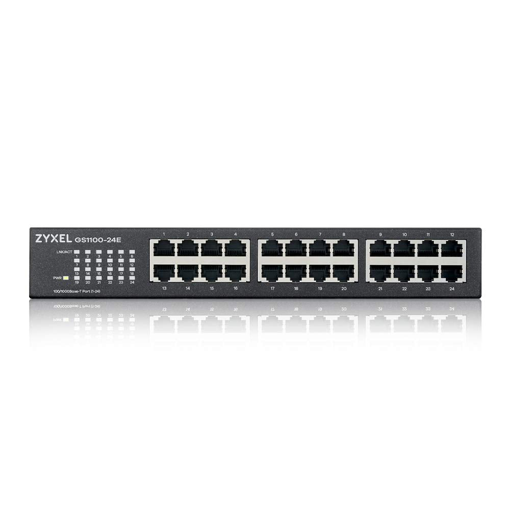 Zyxel 24-Port Gigabit Ethernet Unmanaged Switch - Design ohne Lüfter [GS1100-24E]