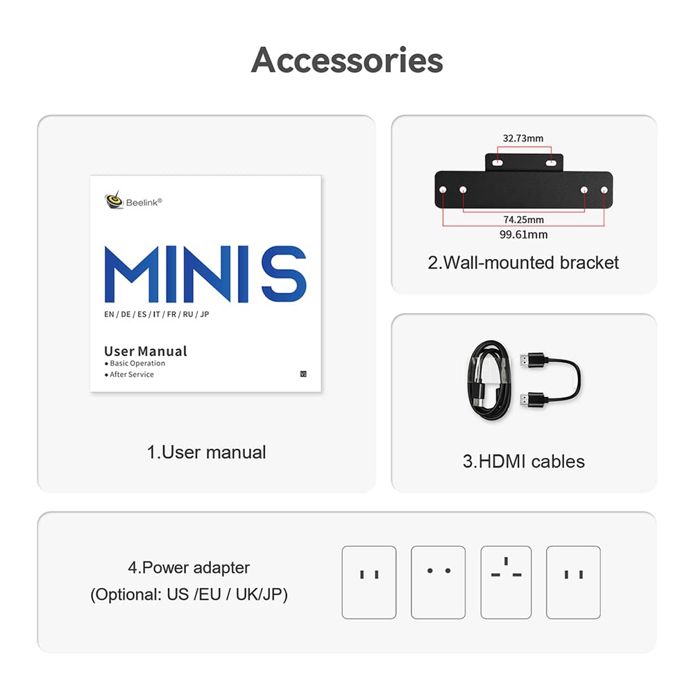 Beelink S12 Pro Mini PC 12th Gen Intel Alder Lake-N100 Processor (up to 3.40GHz),16G DDR4+500G PCIe SSD Mini Computer 2xHDMI/WiFi6/BT5.2/4K@60Hz