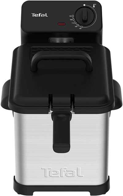 Tefal FR5030 Family Pro Access 4,0L Fritteuse | 3000 Watt | Semiprofessionell mit Öl | herausnehmbarer Ölbehälter | Kühlzonen-Technologie | leichte Reinigung, knusprige Pommes | edelstahl/schwarz