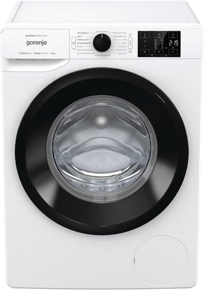 Gorenje WNEI 84 BPS Waschmaschine mit Dampffunktion / 8 kg / 1400 U/min /16 Programme Inverter Motor/Edelstahltrommel/AquaStop/Kindersicherung/SterilTub/Weiß