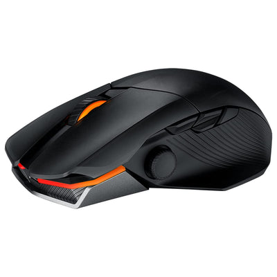 ASUS ROG Chakram X Origin kabellose RGB Gaming Maus (ROG AimPoint-Sensor, 36.000 dpi, Polling-Rate 8000 Hz, RF 2,4 GHz / Bluetooth / kabelgebunden, 11 programmierbare Tasten, Joystick, schwarz)