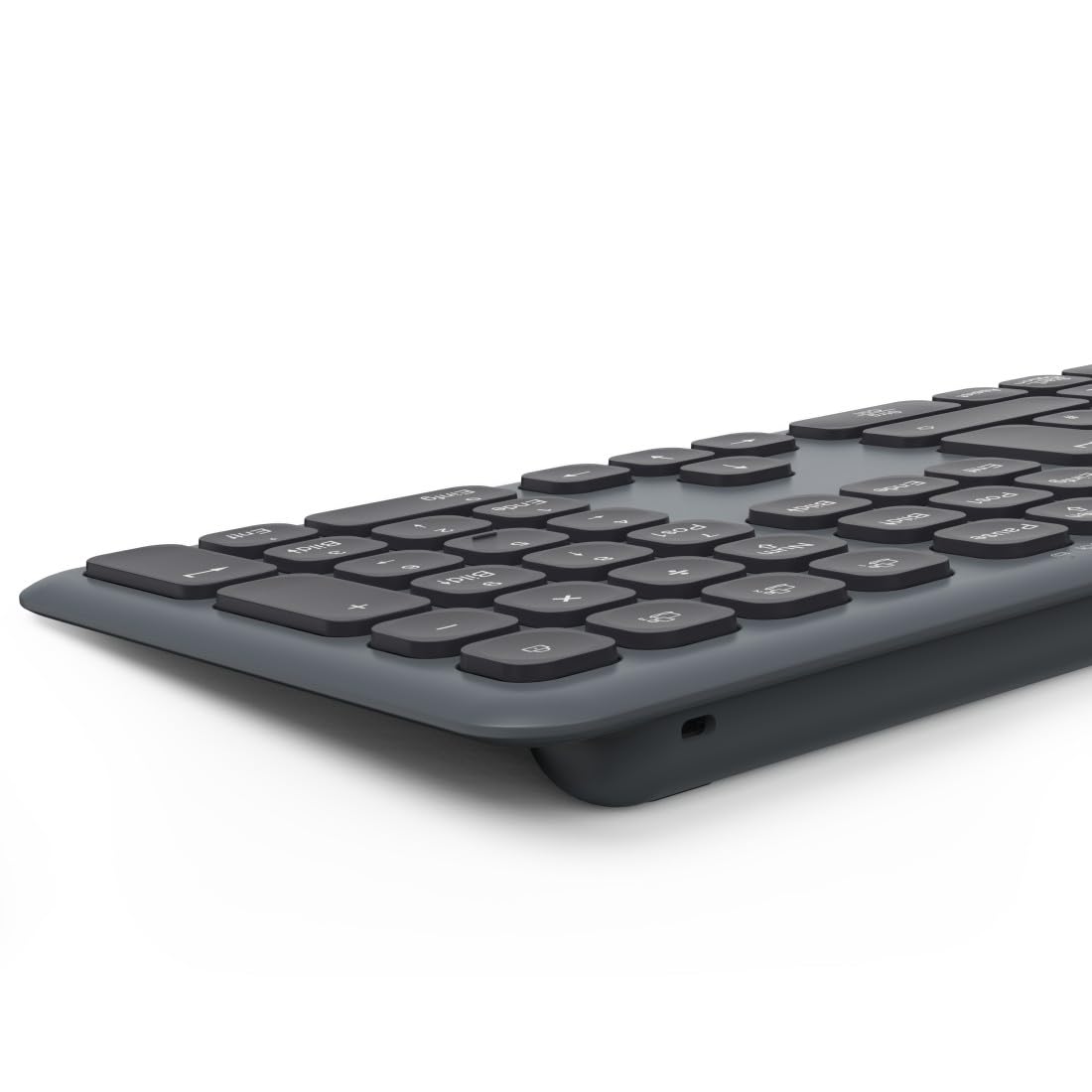 Hama Tastatur-Maus-Set kabellos WKM-550 (Multi-Device 2,4GHz via USB-Empfänger + 2X Bluetooth für PC, Laptop, Tablet, 10 m Reichweite, deutsches QWERTZ-Layout, leise, batteriebetrieben) schwarz