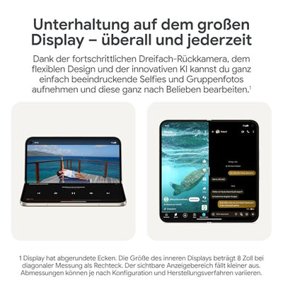 Google Pixel 9 Pro Fold – Android-Smartphone mit Gemini ohne SIM-Lock – fortschrittliches Dreifach-Rückkamerasystem – faltbares Display – Videos per Sprachbefehl steuern – Obsidian, 256GB