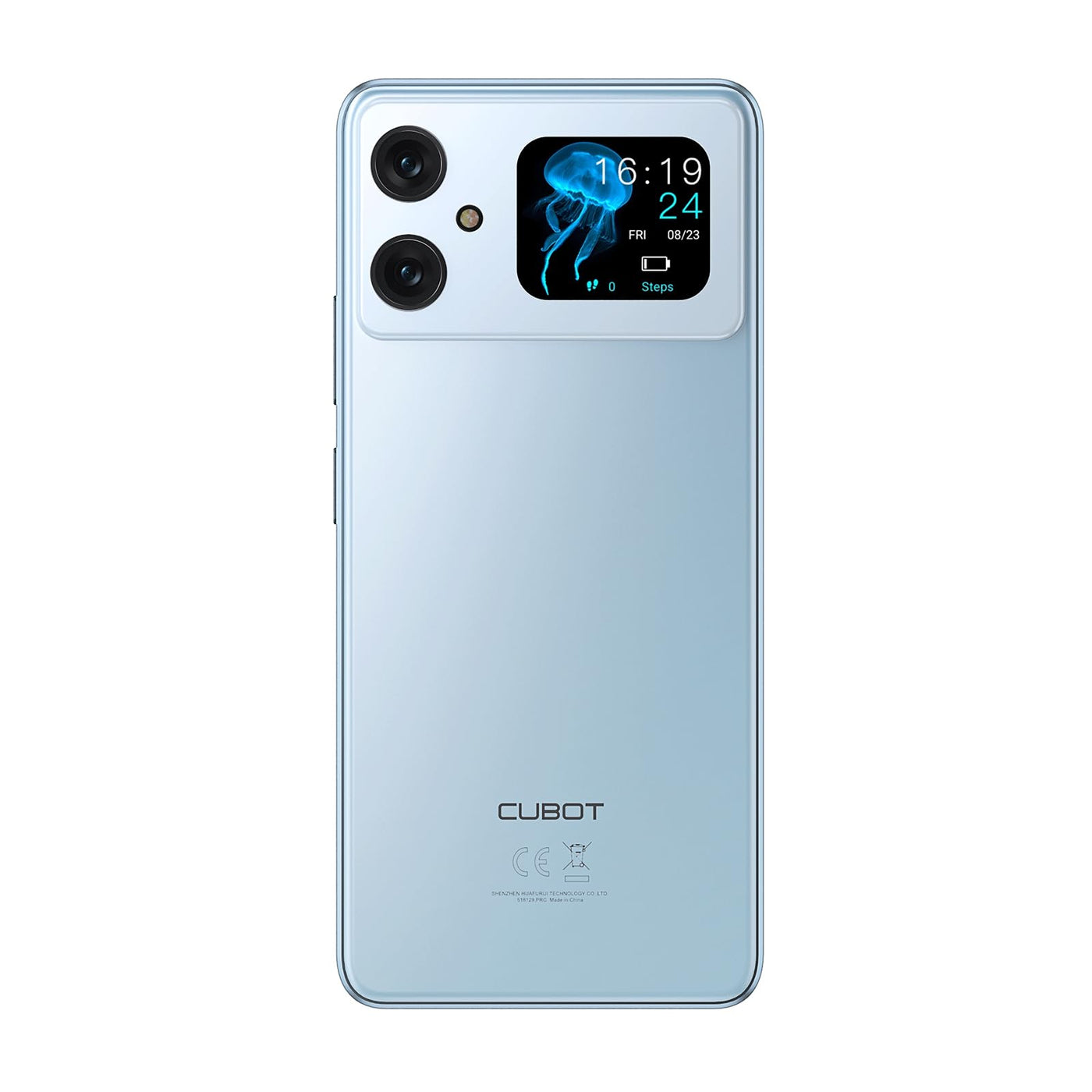 CUBOT A20 Smartphone Ohne Vertrag Android 14,6.8'' HD+ Octa-Core 90Hz Günstig Handy,12GB+128GB/1TB Erweiterbar Dual SIM 4G Simlockfreie Handys,48MP+16MP,5100mAh,1,83'' Rückbildschirm,OTG-Blau