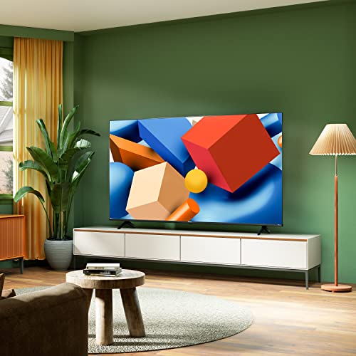 Hisense 58E6KT 146cm (58 Zoll) Fernseher, 4K UHD, Smart TV, HDR, Dolby Vision, Triple Tuner DVB-C/S/ S2/ T/ T2, Frameless, Bluetooth, WiFi, Alexa Built-In, DTS Virtual X, Hotel Mode, Schwarz [2023]