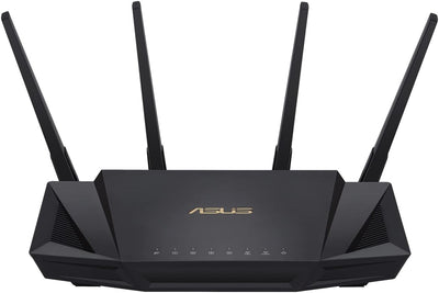 Asus RT-AX58U Router kombinierbarer Router (Tethering als 4G und 5G Router-Ersatz, Ai Mesh WLAN System, WiFi 6 AX3000, Dual-Band, 4x Gigabit LAN, 1.5 GHz TC CPU, AiProtection, USB 3.0, 160 MHz)