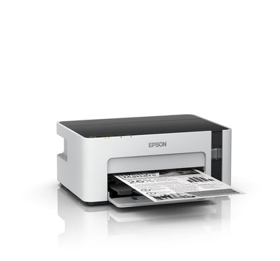 Epson EcoTank ET-M1120 nachfüllbarer Schwarzweißdrucker (Singlefunction, DIN A4, Wi-Fi, USB 2.0) großer Tintenbehälter, hohe Reichweite, niedrige Seitenkosten