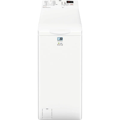 AEG LTR6N40260 Waschmaschine Toplader – Serie 6000 ProSense: Mengenautomatik – 6 kg – Wasserstoppschlauch – Inverter Motor – EEKL B – Startzeitvorwahl – Leise – 1200 U/min