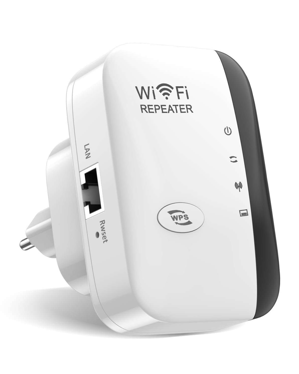 WLAN Verstärker, Neuestes WLAN Repeater 300 Mbit/s 2.4 GHz, Internet Verstärker,WiFi Repeater, WiFi Extender Booster mit Repeater/AP Modus und WPS-Funktion Internet Verstärker bis zu 3000qm (weiß)