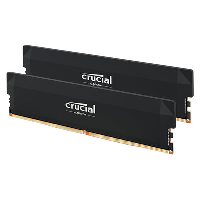 Crucial Pro DDR5 RAM 32GB Kit (2x16GB) 6000MHz CL36, Overclocking Gaming, Intel XMP 3.0 / AMD EXPO, PC Computer Arbeitsspeicher 32GB DDR5, Schwarz - CP2K16G60C36U5B