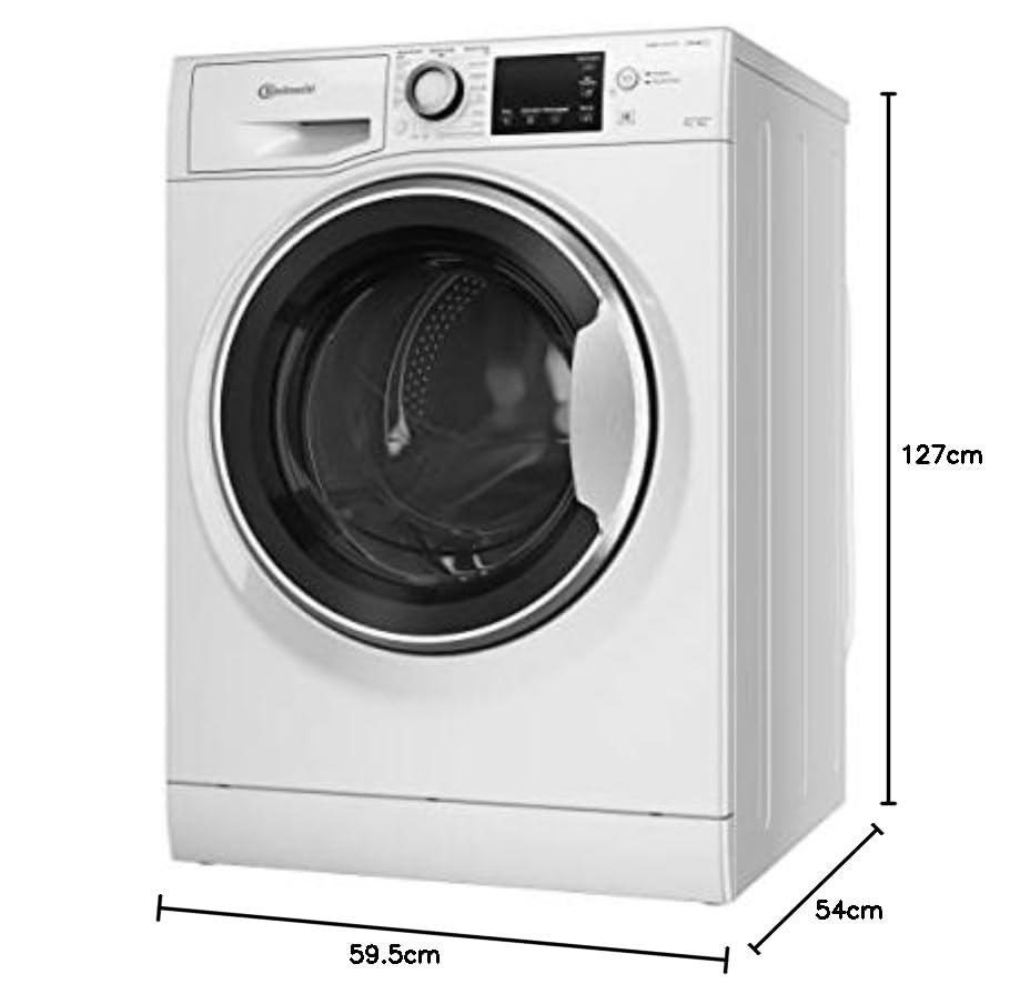 Bauknecht WATK Sense 96 41 N Waschtrockner/ 9/6 kg Waschen/Trocknen/Active Care Wash & Dry Technologie/Flecken 20° / Dampf-Programm/Wolle-Programm/Nachlegefunktion/PRO-Inverter Motor, Weiß