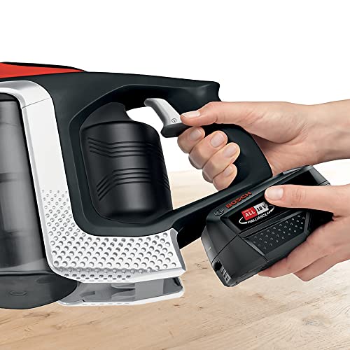 Bosch Akku-Staubsauger Unlimited ProPower Serie 8 BSS81POW1, kabelloser Handstaubsauger, beutellos, Hygiene-Filter, hohe Saugleistung, Lange Laufzeit, schnelles Laden, Fugendüse, schwarz