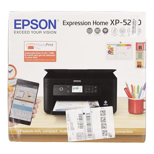 Epson Expression XP-5200 A4 kabelloser Multifunktionstintenstrahldrucker inkl. kostenloser Tinte für 3 Monate* bei ReadyPrint Flex-Abo