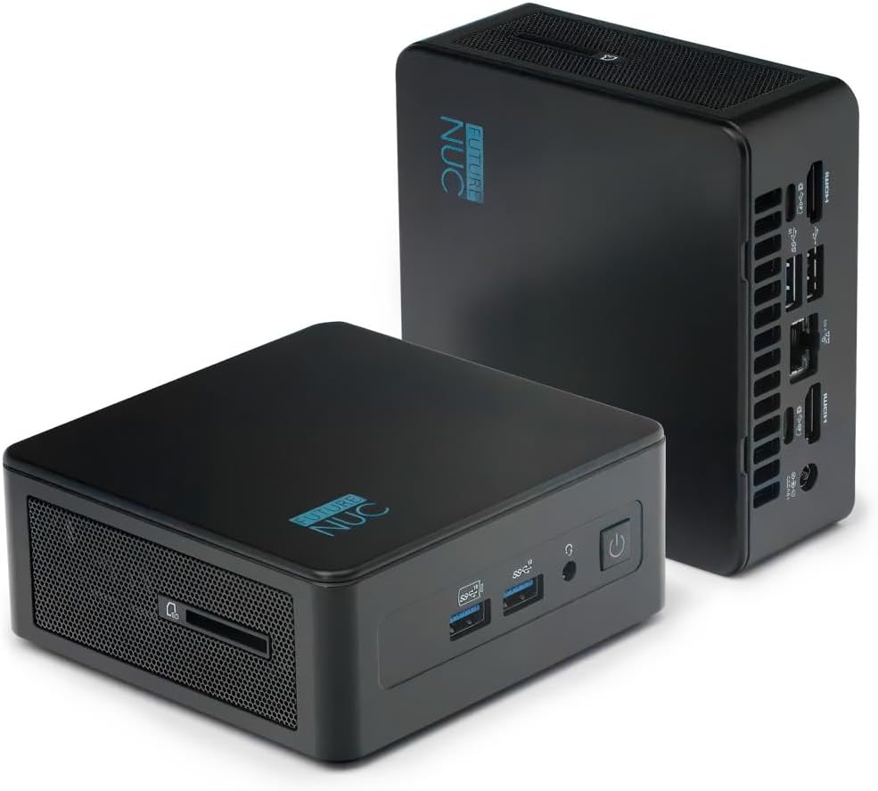 FutureNUC Pro Intel® Core-i5 12. Gen. • NUC 12 Pro Barebone • 8 Kerne, bis zu 4,4GHz • Thunderbolt 4 • WiFi 6E, BT 5.3 • Kein Speicher, kein Betriebssystem • Micro Desktop PC