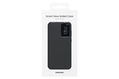 Samsung Smart View Wallet Smartphone Case EF-ZA556 für das Galaxy A55 5G, Handyhülle, Kartenfach, Sichtfenster, Black