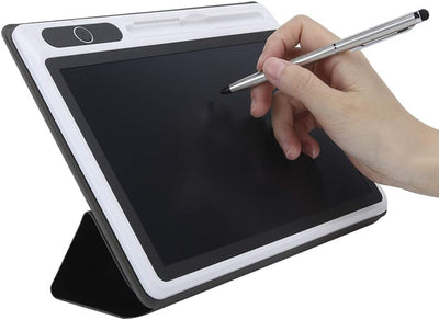 Ejoyous LCD Schreibtafel, 9 Zoll Elektronischer Notizblock LCD Grafiktablet Schreiben Handschrifttafel Reißbrett LCD Zeichenbrett mit Flip-Schutztasche (Rot (mit Lederetui))