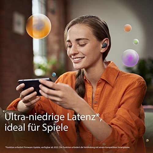 Sony LinkBuds S Truly Wireless Noise Cancelling Headphones - Bluetooth® Multipoint Connection - Bis zu 20 Stunden Akkulaufzeit mit Ladecase - Optimiert für Alexa - Integriertes Mikrofon – Schwarz