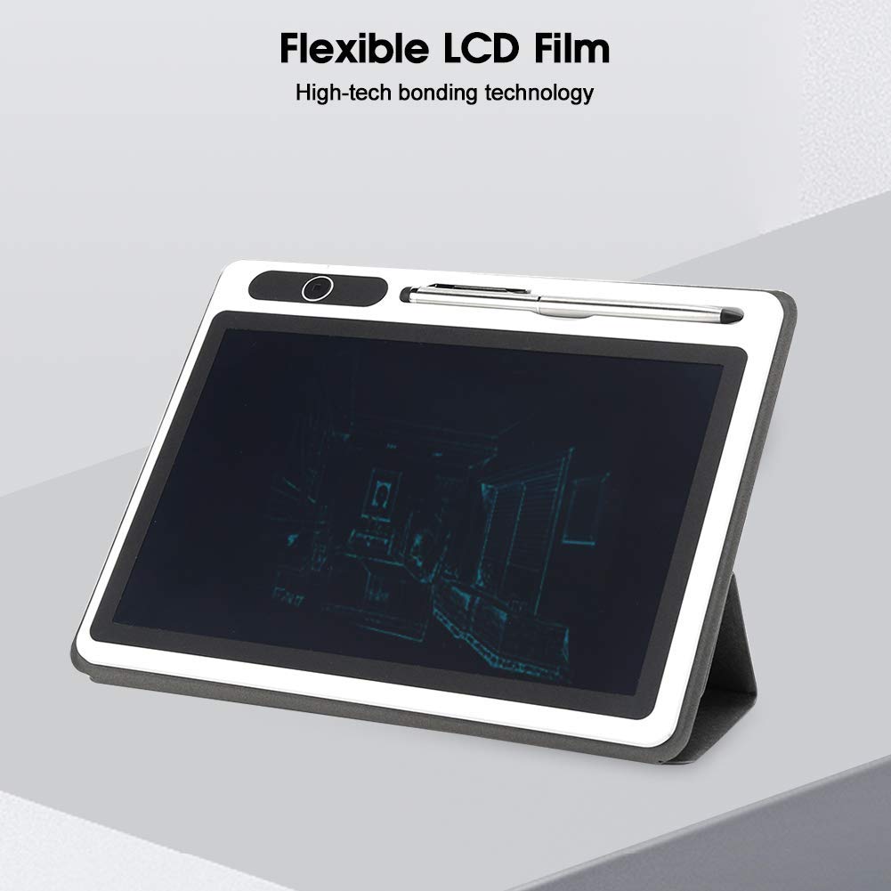 10-Zoll-LCD-Tablet-Handbemalungswerkzeug für elektronische Notizblöcke Garantierte Qualität High-Tech-Laminiertechnologie für tägliche(Black (with leather case))