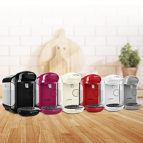 Tassimo Vivy2 Kapselmaschine TAS1402 Kaffeemaschine By Bosch, Ãœber 70 Getränke, Vollautomatisch, Geeignet Für Alle Tassen, Platzsparend, 1300 W, 1 Liters , Schwarz