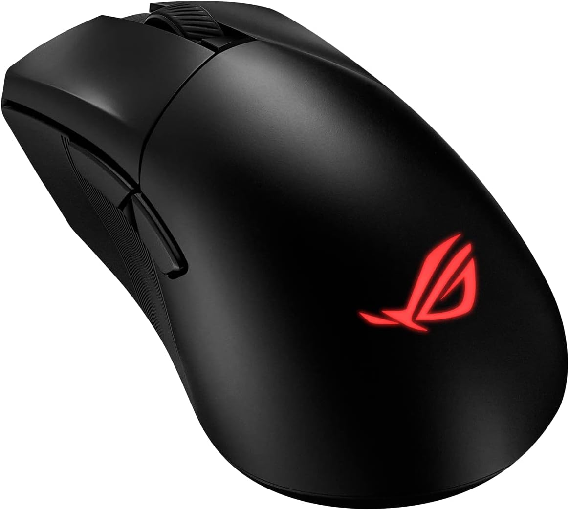 ASUS ROG Gladius III Wireless AimPoint RGB Gaming Maus (optischer ROG AimPoint-Sensor, 36.000 DPI, 650 IPS, ROG Micro Switches, ergonomisch, 2,4-GHz, Bluetooth®, USB, schwarz)