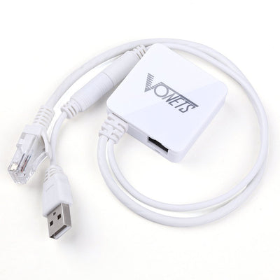 Vonets VAR11N-300 Mini WLAN Bridge Tragbarer Router Wireless Repeater WiFi zu Ethernet mit 2,4 GHz WAN/LAN 2 RJ45 Ports (10/100Mbps) für SPS IP Kamera Drucker Medizinische Geräte Netzwerkgeräte