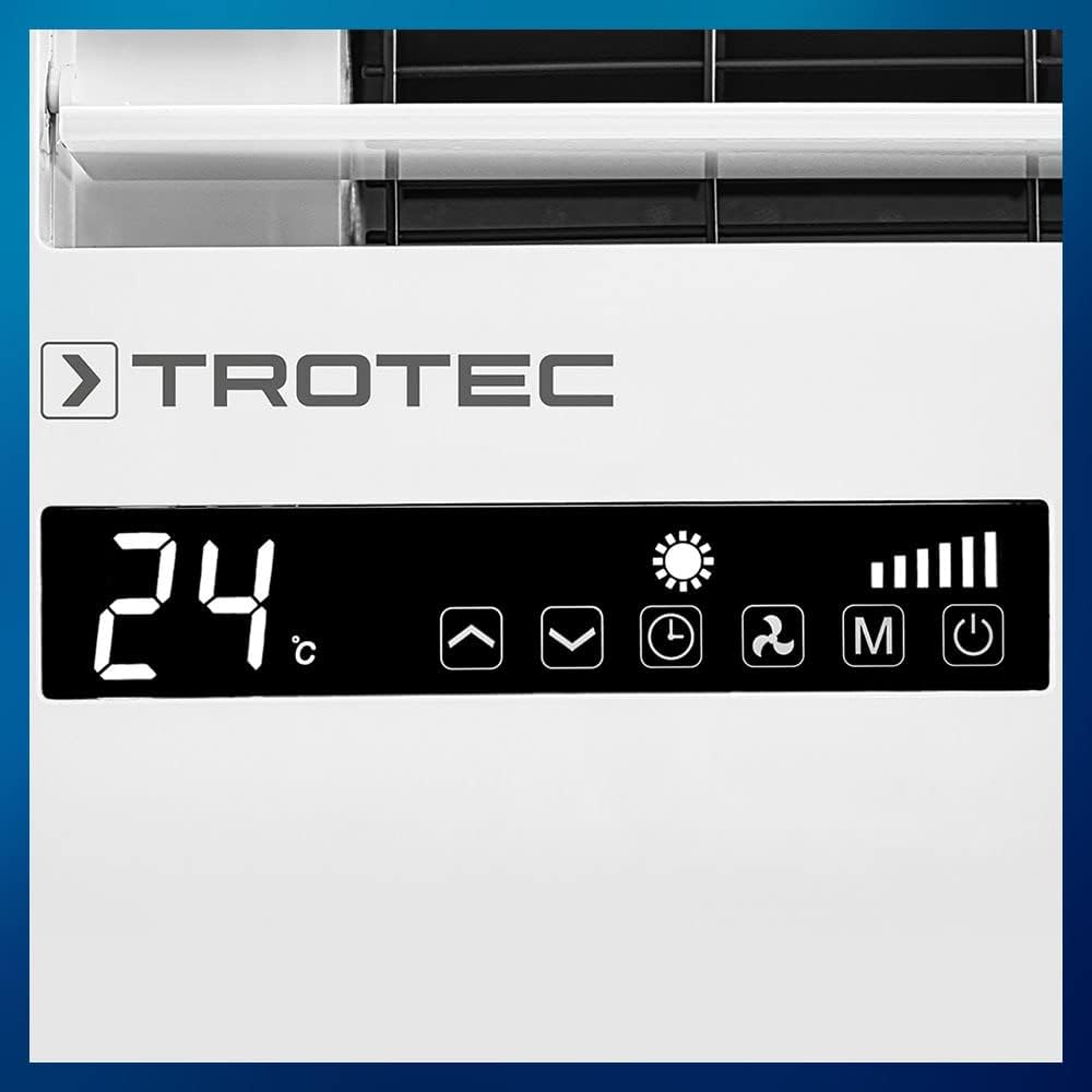 TROTEC Lokales Klimagerät mit Heizfunktion PAC-W 2650 SH mobile Klimaanlage 4-in-1 Kühlung, Beheizung, Ventilation, Entfeuchtung Klimagerät 2,6 kW 9.000 BTU/h für Raumgröße bis 34 m² und 85 m³