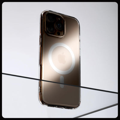 Spigen für iPhone 16 Pro Max Hülle [Verbesserte Magnestärke] Ultra Hybrid MagFit Case Handyhülle Kompatibel mit MagSafe -Frost Clear