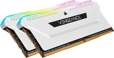 Corsair VENGEANCE RGB PRO SL 32GB (2x16GB) DDR4 3600 (PC4-28800) C18 1.35V Desktop Memory - Weiß