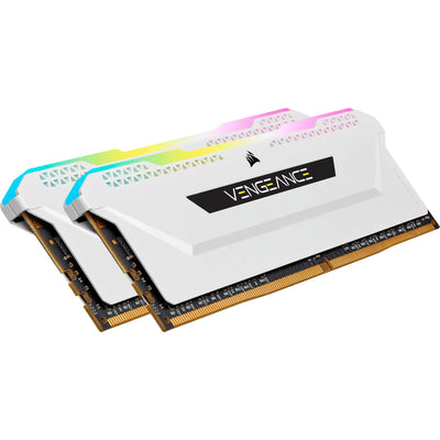 Corsair VENGEANCE RGB PRO SL 32GB (2x16GB) DDR4 3600 (PC4-28800) C18 1.35V Desktop Memory - Weiß