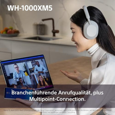 Sony WH-1000XM5 kabellose Bluetooth Noise Cancelling Kopfhörer (30h Akku, Touch Sensor, Headphones Connect App, Schnellladefunktion, optimiert für Amazon Alexa, Headset mit Mikrofon) Schwarz