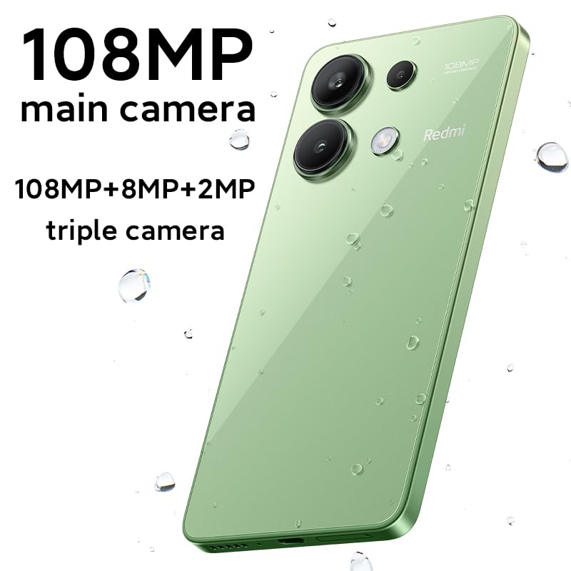 Xiaomi Redmi Note 13 4G Smartphone débloqué 8+256 Go Écran AMOLED 6,67" 120 Hz Triple caméra 108 MP Processeur Snapdragon 685 Batterie 5000 mAh Charge rapide 33 W (vert)