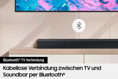 Samsung HW-C410G 2.0-Kanal C-Soundbar, Integrierter Subwoofer, Surround Sound Expansion, Dolby Digital 2.0, DTS 2.0, Bluetooth & NFC, One Remote Control [2023]