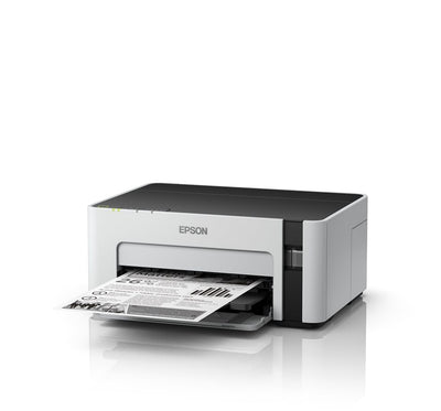 Epson EcoTank ET-M1120 nachfüllbarer Schwarzweißdrucker (Singlefunction, DIN A4, Wi-Fi, USB 2.0) großer Tintenbehälter, hohe Reichweite, niedrige Seitenkosten