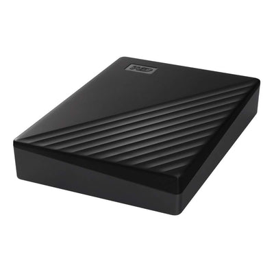 WD My Passport externe Festplatte 5 TB (mobiler Speicher, schlankes Design, herunterladbare Software, automatische Backups, Passwortschutz) Schwarz - auch kompatibel mit PC, Xbox und PS4