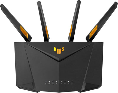 ASUS TUF Gaming AX3000 V2 Dual Band WLAN kombinierbarer Router (Tethering als 4G und 5G Router-Ersatz, WiFi 6, bis zu 3000 Mbit/s, Mobile Game Mode, 2,5Gbit/s Port, AiMesh, AiProtection Pro)