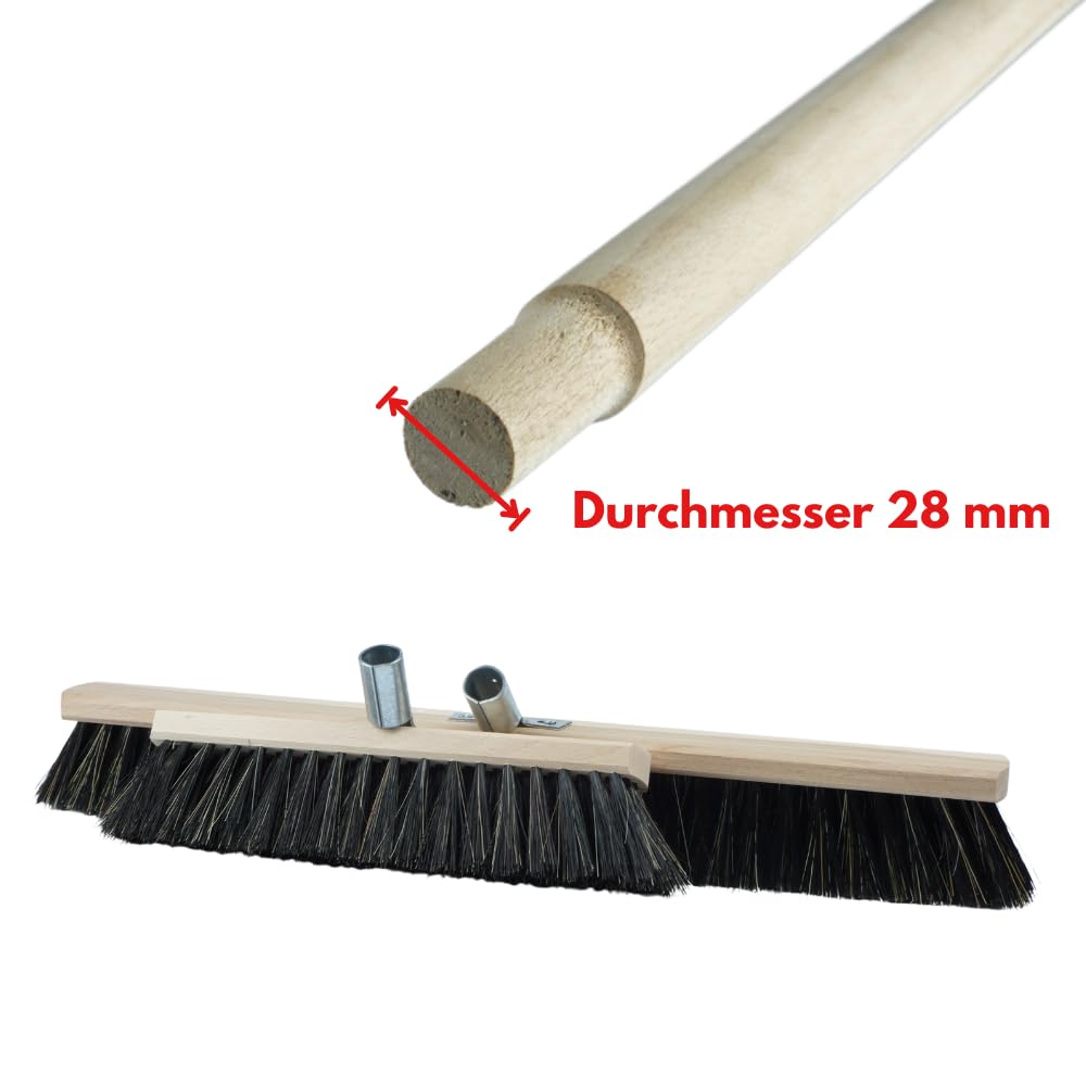 Generisch Saalbesen Besen mit Stiel 150 cm Zimmerbesen Holzbesen Kehrbesen (60 cm mit Stiel)