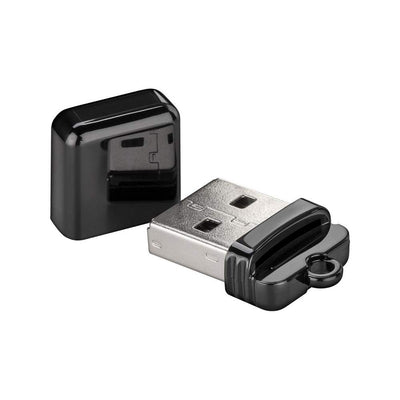 Goobay 38656 Kartenlesegerät Micro SD Karte Adapter Hi-Speed USB A 2.0 - Micro SD Kartenleser - Card Reader unterstützt Plug & Play und Hot-Swapping - Adapter Micro SD auf USB für PC & Notebook