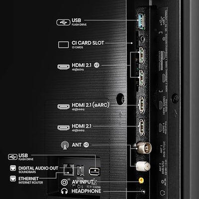 Hisense 55E7NQ Pro 139 cm (55 Zoll) Fernseher, 4K UHD, QLED, Smart TV, Total HDR, Dolby Vision IQ Atmos, 144Hz (VRR), HDMI 2.1, Game Mode PRO, Triple Tuner, Alexa Built-In, Dunkelgrau, [2024]