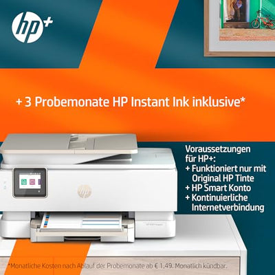 Imprimante multifonction HP Envy Inspire 7920e, imprimante à jet d'encre, 3 mois d'impression gratuite avec HP Instant Ink inclus, HP+, impression, numérisation, copie, impression photo, ADF, DIN A4, WLAN, Airprint