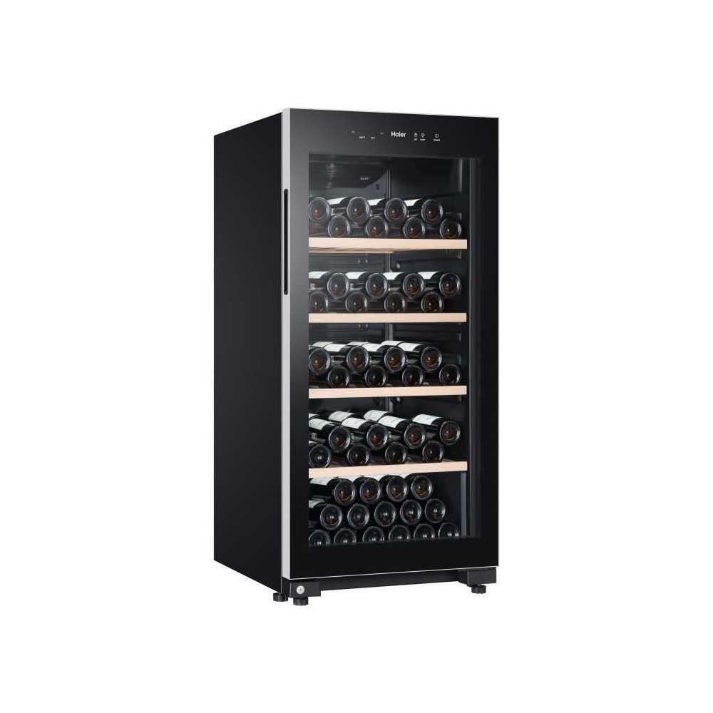 HAIER HWS116GAE - Cave a vin de vieillissement - Pose libre - 116 bouteilles H126.5 x L59,5 cm - Noir